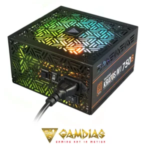 gamdias kratos m1 750b 80+ bronze 750w flat cable