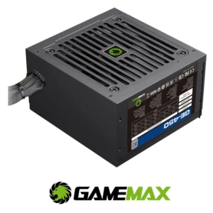 gamemax ge 450 450w 80 plus full black mesh cables