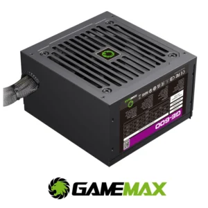 gamemax ge 600 600w 80 plus full black mesh cables