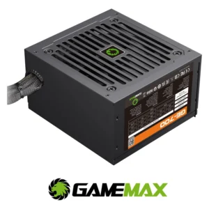 gamemax ge 700 700w 80 plus full black mesh cables