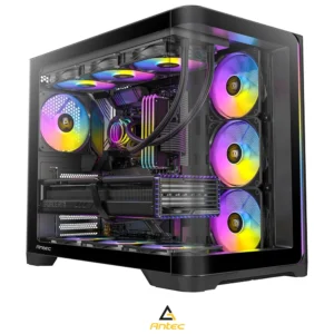 case antec c5 curve dual chamber argb 4 fans black