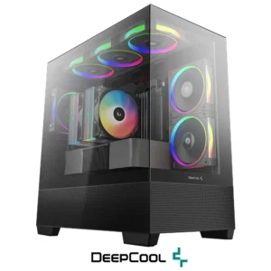 case deepcool cg380 3f black 3x fans micro atx