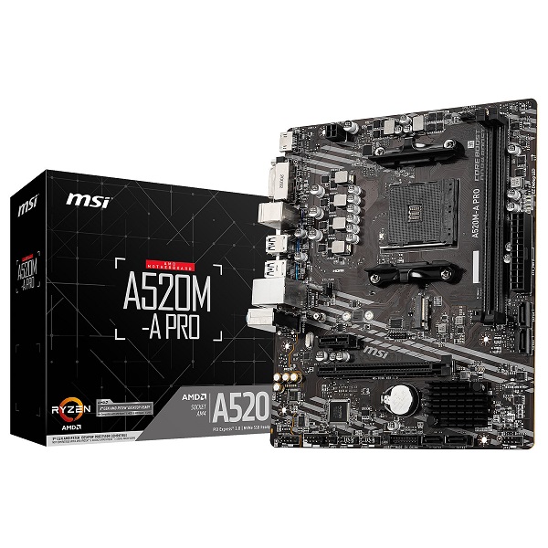 MSI A520M-A PRO ATX VGA INT DDR4