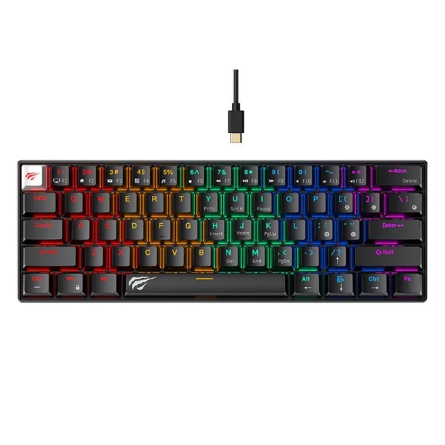 HAVIT Gamenote KB903L Mechanical Red Switch Keyboard Black
