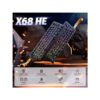 CLAVIER MECANIQUE GAMING ATTACK SHARK X68 HE, MAGNETIC SWITCH (WHITE)